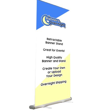 Retractable Banner with Stand  -  33" x 85"